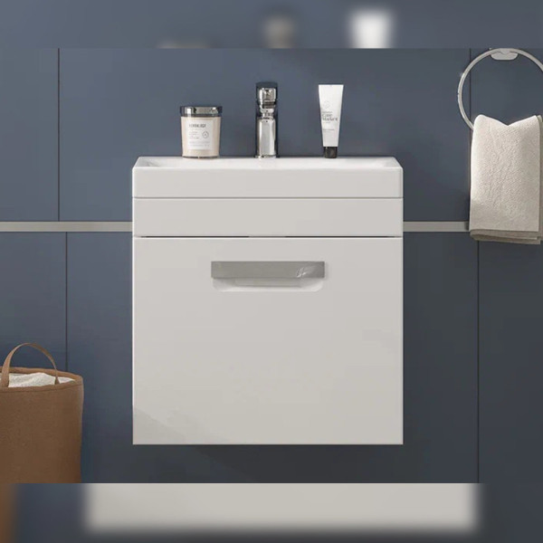 Тумба под раковину подвесная Velvex Estea tp.EST.MOD.50.1Y, 50 см. Фото 3