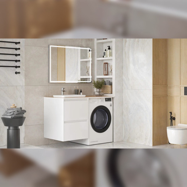 Тумба под раковину подвесная Velvex Klaufs tp.KLA.56.2Y, 55 см. Фото 4