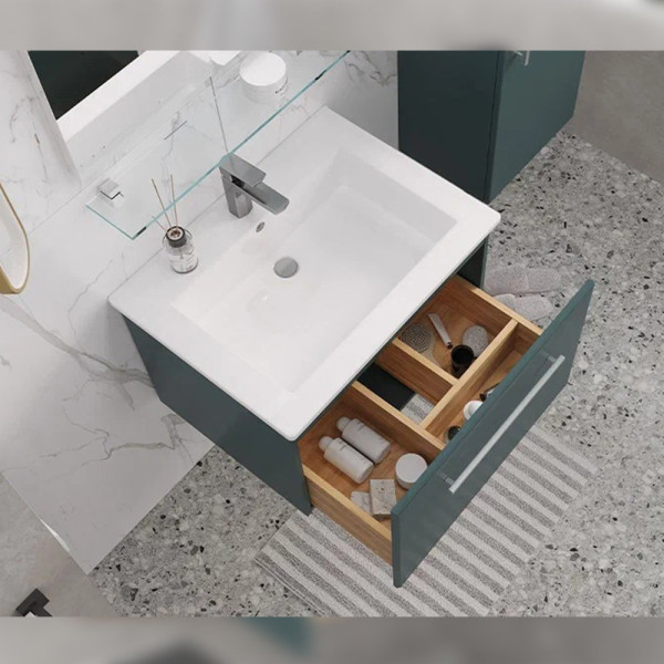 Тумба под раковину подвесная Velvex Posse tp.POS.OSK.65.1Y верде, 65 см. Фото 4