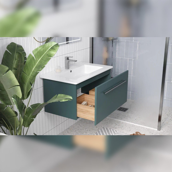 Тумба под раковину подвесная Velvex Posse tp.POS.OSK.85.1Y верде, 85 см. Фото 3