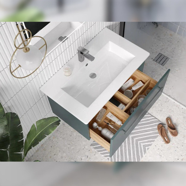 Тумба под раковину подвесная Velvex Posse tp.POS.OSK.85.1Y верде, 85 см. Фото 4