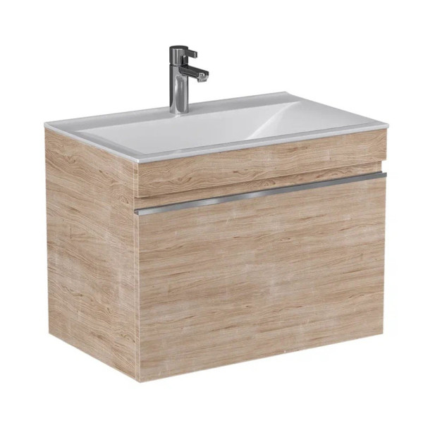 Тумба под раковину подвесная Velvex Pulsus tp.PUL.PUL.70.1Y дуб сонома, 70 см. Фото 1