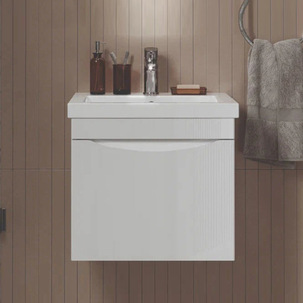 Тумба под раковину подвесная Velvex Vizo tp.VIZ.COM.50.1Y, 50 см. Фото 1