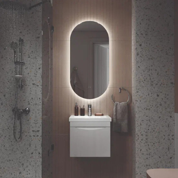 Тумба под раковину подвесная Velvex Vizo tp.VIZ.COM.50.1Y, 50 см. Фото 5