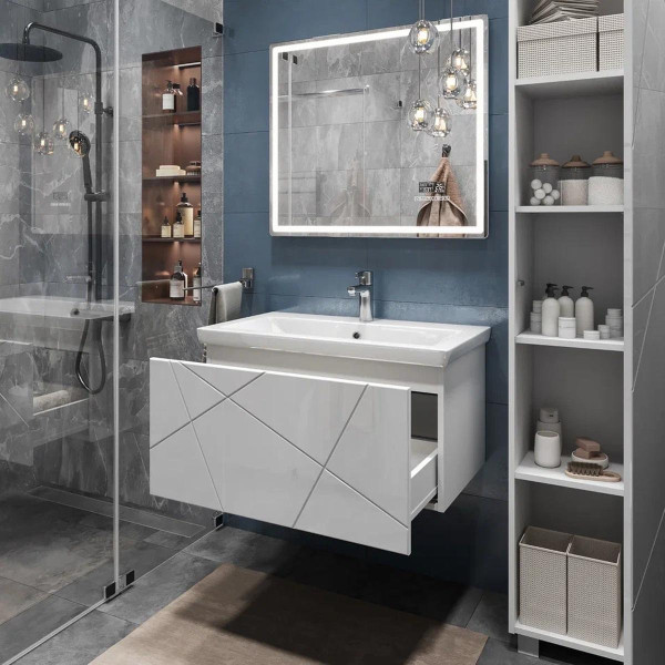 Тумба под раковину подвесная VIGO Geometry 035, 80 см. Фото 5