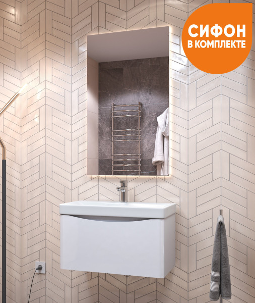 Тумба под раковину подвесная VIGO Glem tp.GLE.9595.70.1Y, 70 см. Фото 6