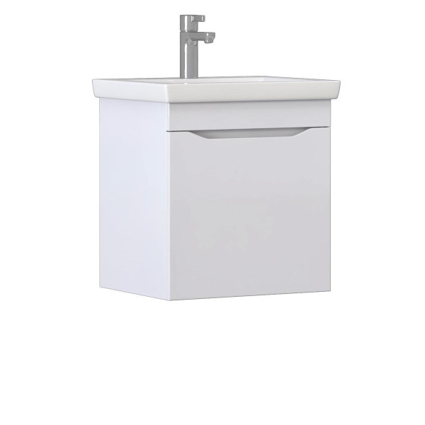 Тумба под раковину подвесная VIGO Grani 028 белый, 50 см. Фото 1