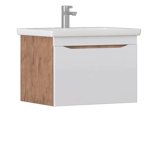 Тумба под раковину подвесная VIGO Grani 165 дуб золотой, 70 см. Фото 1