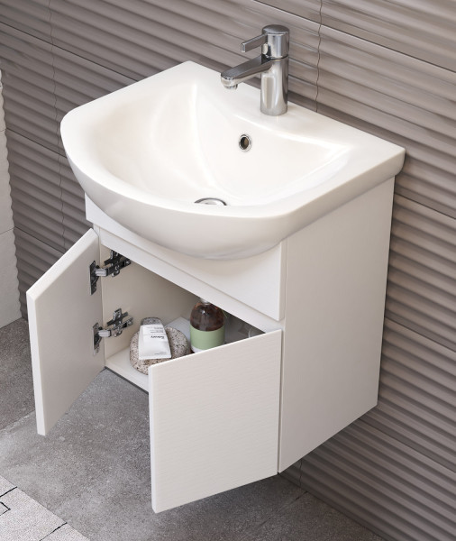 Тумба под раковину подвесная VIGO Wing tp.WIN.BAL.50.2D белый, 50 см. Фото 5