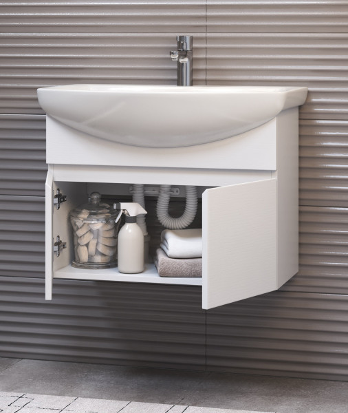 Тумба под раковину подвесная VIGO Wing tp.WIN.BAL.60.2D белый, 60 см. Фото 4