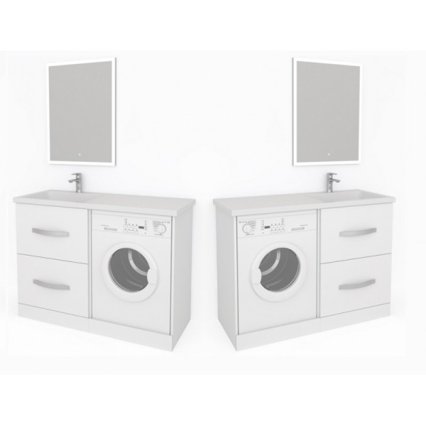 Тумба под стир. машину с ящиками "HILTON" 120 (универсальная). Фото 1