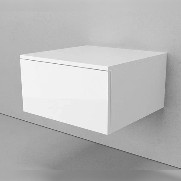 Тумба подвесная без столешницы Velvex Unit tp.UNI.50.1Y белый глянец, 50 см. Фото 3