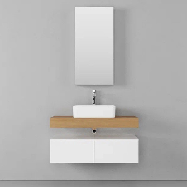 Тумба подвесная без столешницы Velvex Unit tp.UNI.50.1Y белый матовый, 50 см. Фото 4