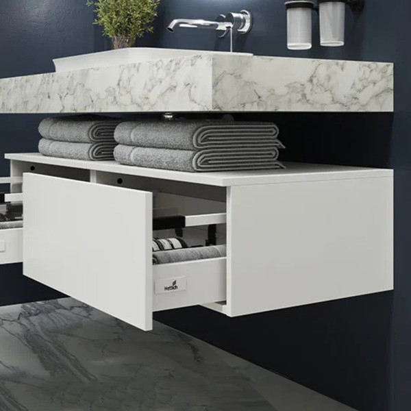 Тумба подвесная без столешницы Velvex Unit tp.UNI.60.1Y белый глянец, 60 см. Фото 1