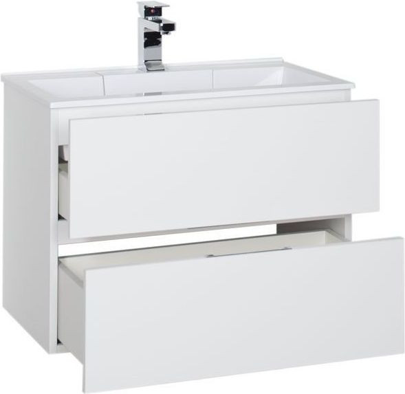 Тумба с раковиной Aquanet Алвита 70 белый. Фото 1