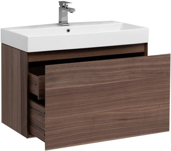 Тумба с раковиной Aquanet Нью-Йорк 85 орех. Фото 1