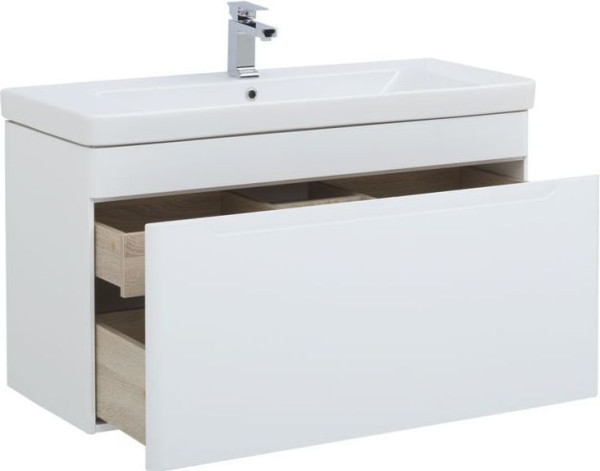 Тумба с раковиной Aquanet София 105 белый. Фото 1