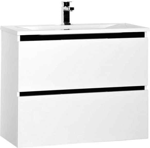 Тумба с раковиной De Aqua Ариетта 90 белый. Фото 1