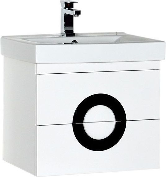 Тумба с раковиной De Aqua Форма 60 белый. Фото 1