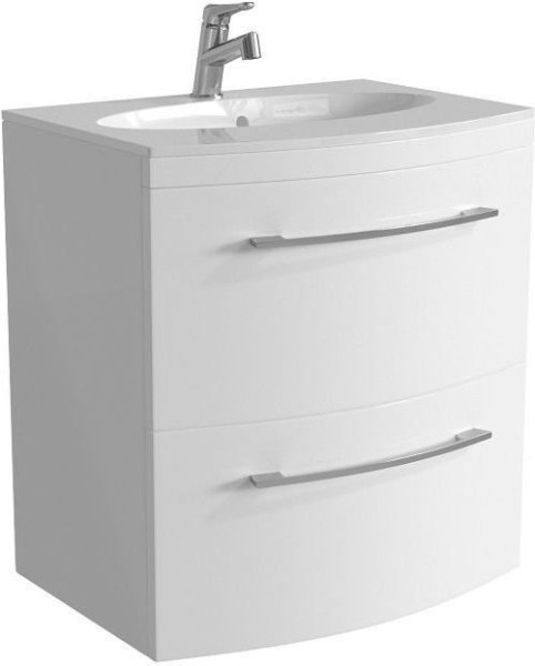 Тумба с раковиной De Aqua Лонг 60 белый. Фото 1