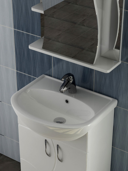 Тумба с раковиной напольная VIGO Alessandro tn.ALE.UYU.55.2D, 55 см. Фото 5