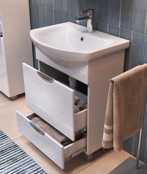 Тумба с раковиной напольная VIGO Callao tn.CAL.BAL.60.2Y, 60 см. Фото 4