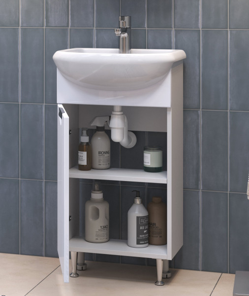 Тумба с раковиной напольная VIGO Callao tn.CAL.UYU.45.1D, 45 см. Фото 4