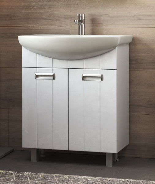 Тумба с раковиной напольная VIGO Diana tn.DIA.BAL.60.2D, 60 см. Фото 3