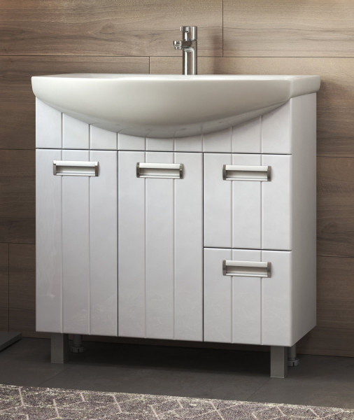 Тумба с раковиной напольная VIGO Diana tn.DIA.BAL.80.2D.2Y, 80 см. Фото 3