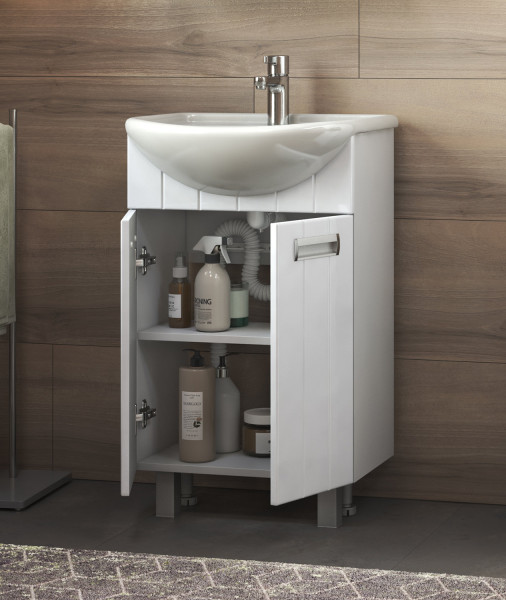 Тумба с раковиной напольная VIGO Diana tn.DIA.UYU.50.2D, 50 см. Фото 4