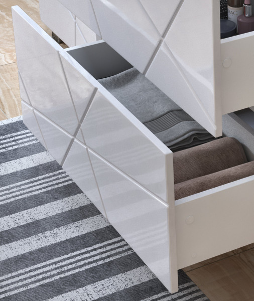 Тумба с раковиной напольная VIGO Geometry tn.GEO.FOS.50.2Y, 50 см. Фото 5