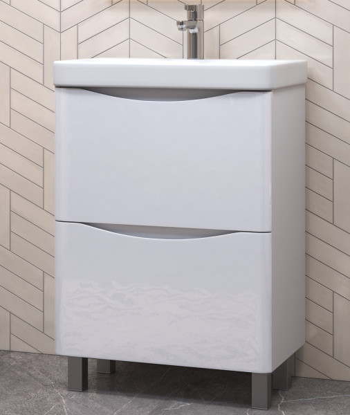 Тумба с раковиной напольная VIGO Glem tn.GLE.9595.60.2Y, 60 см. Фото 3