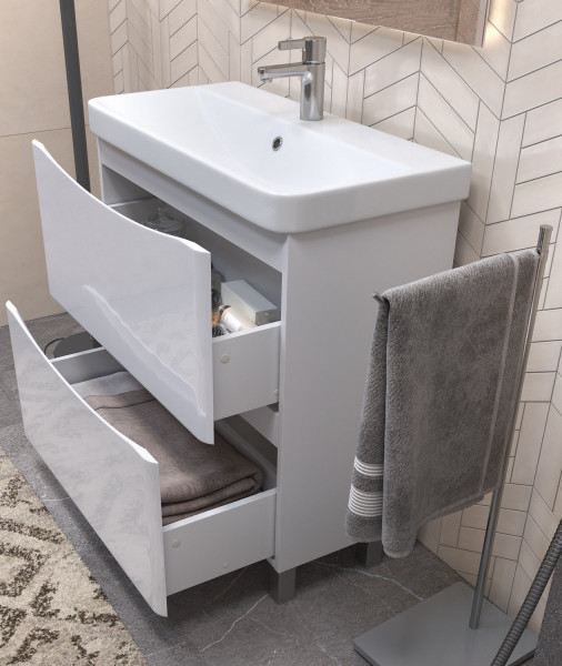 Тумба с раковиной напольная VIGO Glem tn.GLE.9595.80.2Y, 80 см. Фото 4