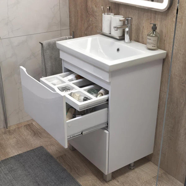 Тумба с раковиной напольная VIGO Grani 201, 60 см. Фото 5