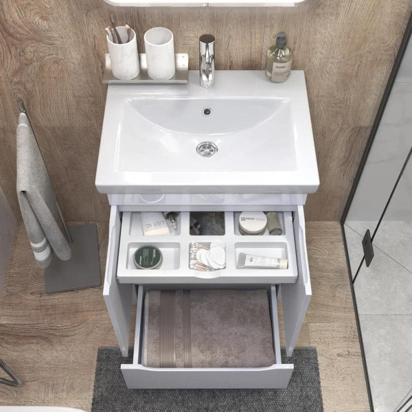 Тумба с раковиной напольная VIGO Grani 284, 60 см. Фото 5