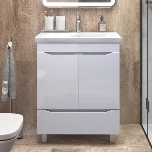 Тумба с раковиной напольная VIGO Grani 285, 70 см. Фото 3