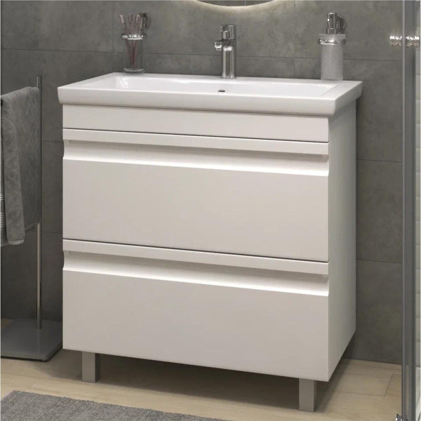 Тумба с раковиной напольная VIGO Holly 041, 80 см. Фото 4