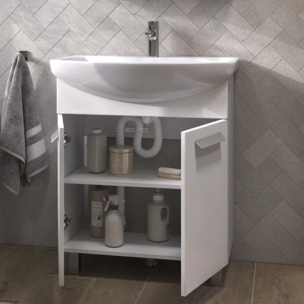 Тумба с раковиной напольная VIGO Hoska 232, 70 см. Фото 4