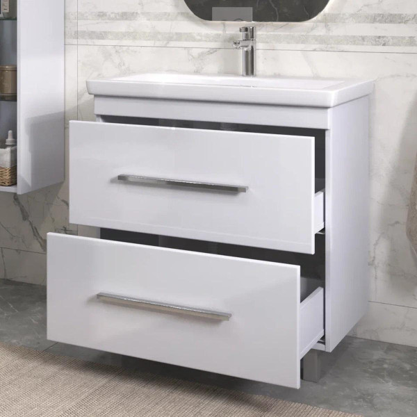 Тумба с раковиной напольная VIGO Land 021, 80 см. Фото 4