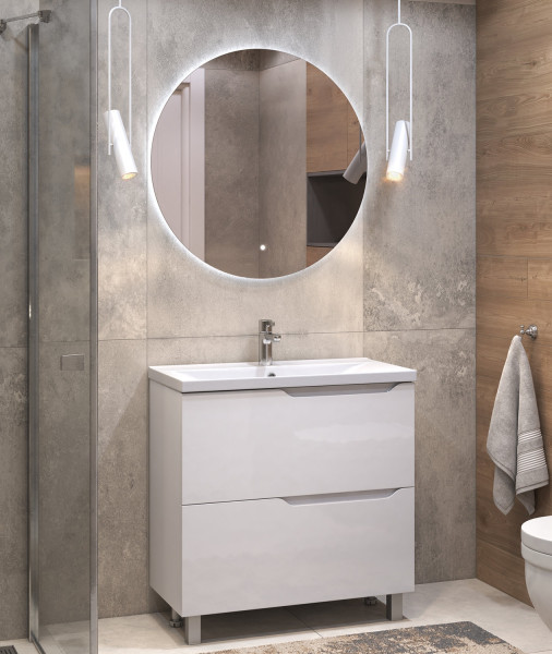 Тумба с раковиной напольная VIGO Neo tn.NEO.9696.80.2Y, 80 см. Фото 5