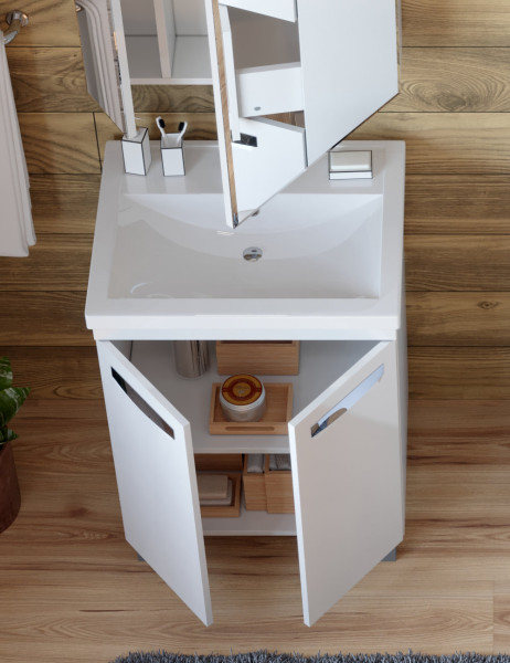 Тумба с раковиной напольная VIGO Plaza tn.PLA.FOS.60.2D, 60 см. Фото 5