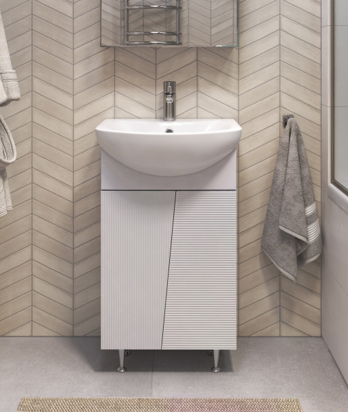 Тумба с раковиной напольная VIGO Selena tn.SEL.BAL.55.2D, 55 см. Фото 4