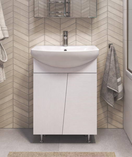 Тумба с раковиной напольная VIGO Selena tn.SEL.BAL.60.2D, 60 см. Фото 4