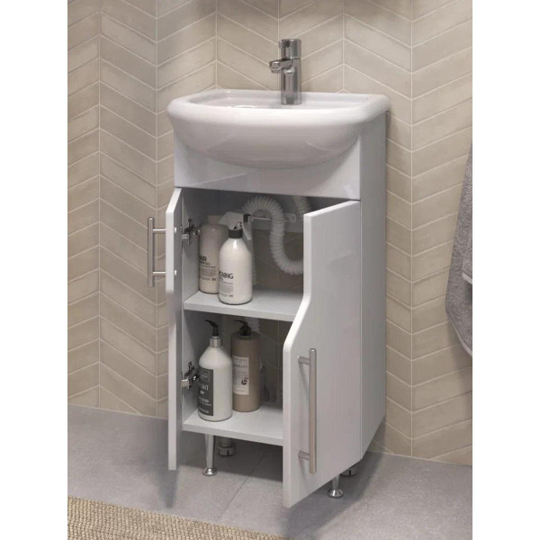 Тумба с раковиной напольная VIGO Turin 223, 45 см. Фото 3