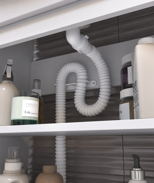 Тумба с раковиной напольная VIGO Wing tn.WIN.BAL.70.2D белый, 70 см. Фото 5