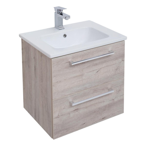 Тумба с раковиной подвесная Dreja Gio 60 см, дуб кантри. Фото 3