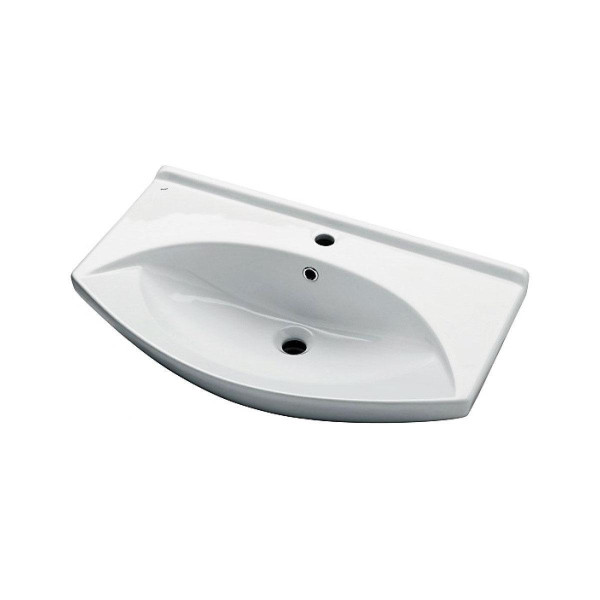 Тумба с раковиной подвесная Dreja Laguna 105 см, белый. Фото 5