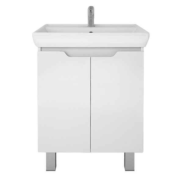 Тумба с раковиной подвесная Dreja Q Plus (D) 70 см, белый. Фото 3