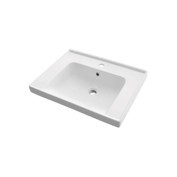 Тумба с раковиной подвесная/напольная Dreja Grace Plus 60 см, белый. Фото 5