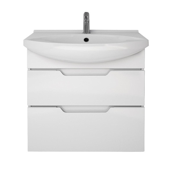 Тумба с раковиной подвесная/напольная Dreja Laguna Plus 65 см, белый. Фото 3